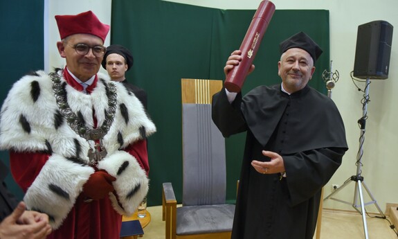 Uroczystość nadania tytułu doctora honoris causa Uniwersytetu Zielonogórskiego prof. dr. hab. Markowi Konopczyńskiemu; fot. K. Adamczewski