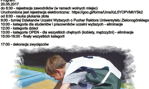 Zapraszamy do udziału w IV Międzynarodowych Mistrzostwach Akademickich w Płukaniu Złota na UZ