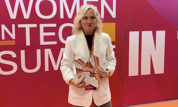 pełnomocniczka ds. równego traktowania dr hab. Magdalena Steciąg, prof. UZ na Women in Tech Summit 2023, fot. archiwum prywatne  