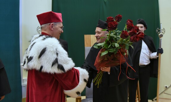 Uroczystość nadania tytułu doctora honoris causa Uniwersytetu Zielonogórskiego prof. dr. hab. Markowi Konopczyńskiemu; fot. K. Adamczewski