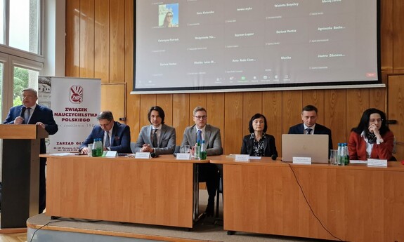 Profesor Andrzej Bisztyga otwiera konferencję &#34;Dialog społeczny w sferze publicznej&#34;, fot. archiwum prywatne 