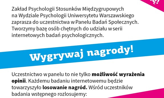 Zapraszamy do uczestnictwa w Panelu Badań Społecznych!