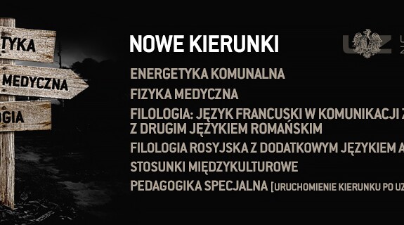 Nowe kierunki studiów na Uniwersytecie Zielonogórskim