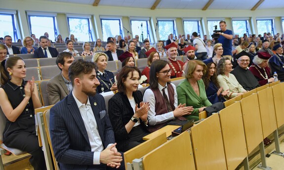 Uroczystość nadania tytułu doctora honoris causa Uniwersytetu Zielonogórskiego prof. dr. hab. Markowi Konopczyńskiemu; fot. K. Adamczewski