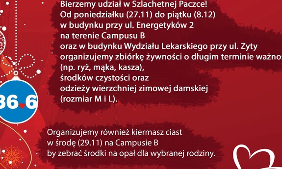 Koło Naukowe Profilaktyki i Promocji Zdrowia " 36,6"  bierze udział w Szlachetnej Paczce