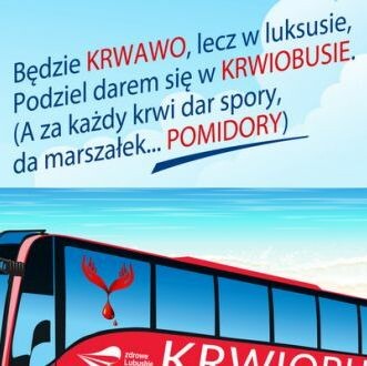 Pomidory za krew! Akcja krwiodawstwa w Urzędzie Marszałkowskim.