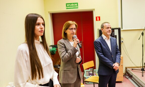 Przewodnicząca Komitetu Organizacyjnego - Żaklina Dworska, Prorektor ds. Studenckich - dr hab. Barbara Literska, prof.UZ, Dziekan Wydziału Nauk Społecznych - dr hab. Jarosław Bąbka, prof. UZ, fot. organizator  